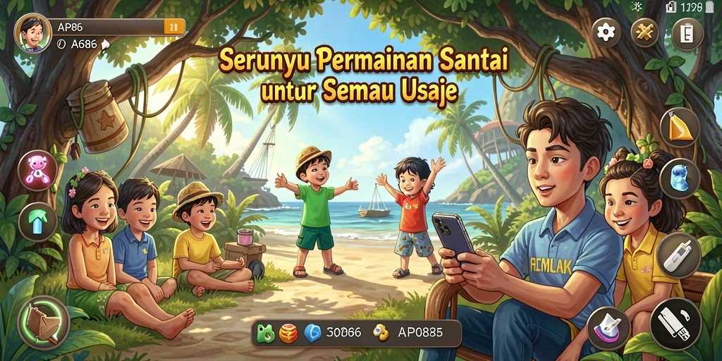 Tangkapan layar AP686 menunjukkan gameplay yang penuh warna dan menyenangkan.