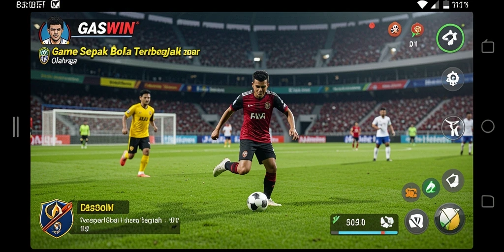 Screenshot gameplay GASWIN yang intens dan menyenangkan.