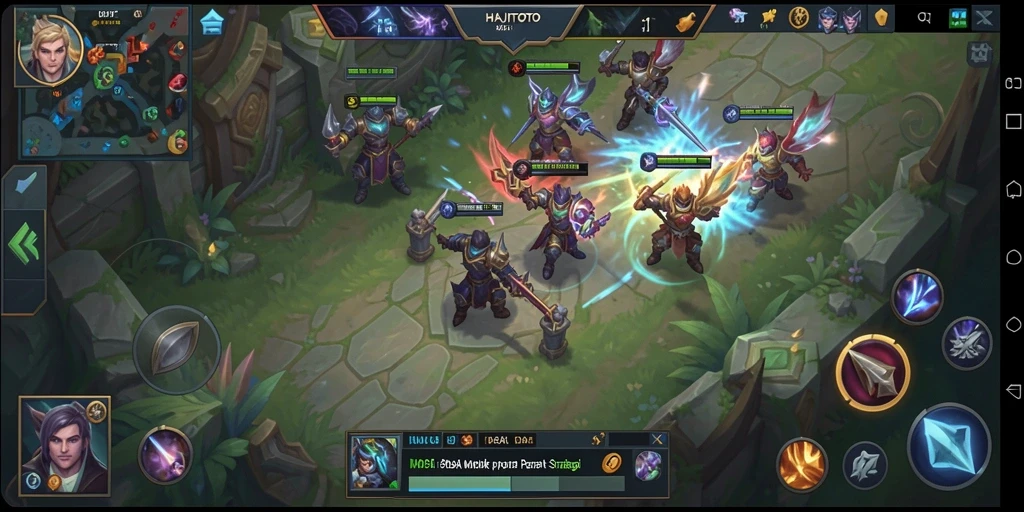 Tampilan gameplay seru dalam HAJITOTO dengan strategi tim yang mendebarkan.