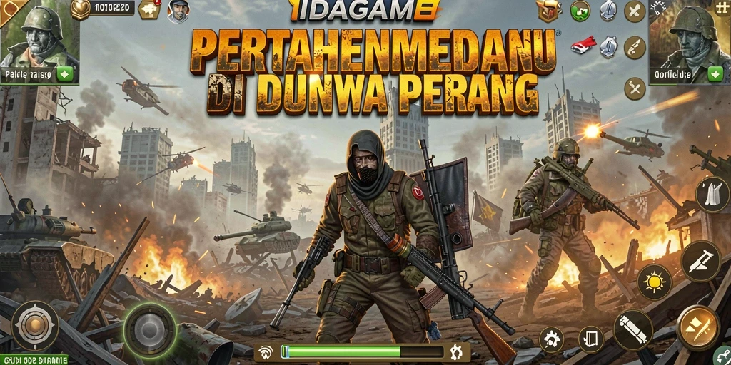 Screenshot IDAGAME menunjukkan aksi seru gameplay Tower Defense.