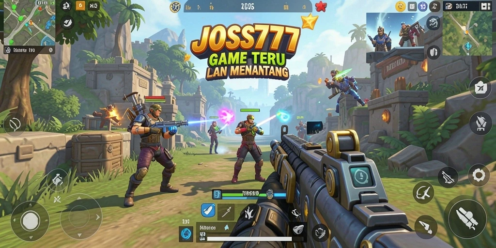 Gameplay seru dan intens di JOSS777 menunjukkan aksi tembak-tembakan yang mendebarkan.