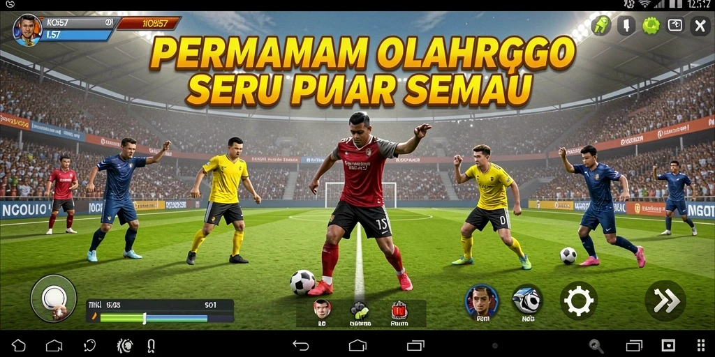 Screenshot gameplay KO857 yang menampilkan aksi olahraga seru.