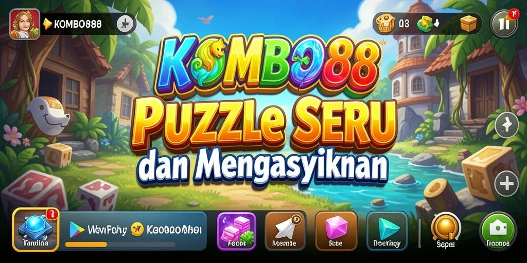 Tampilan gameplay menantang di KOMBO88 dengan puzzle yang beragam.