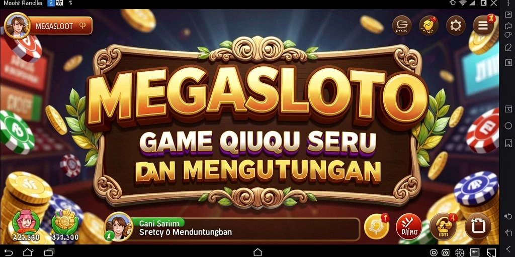 Tangkapan layar dari gameplay seru QiuQiu MEGASLOTO.