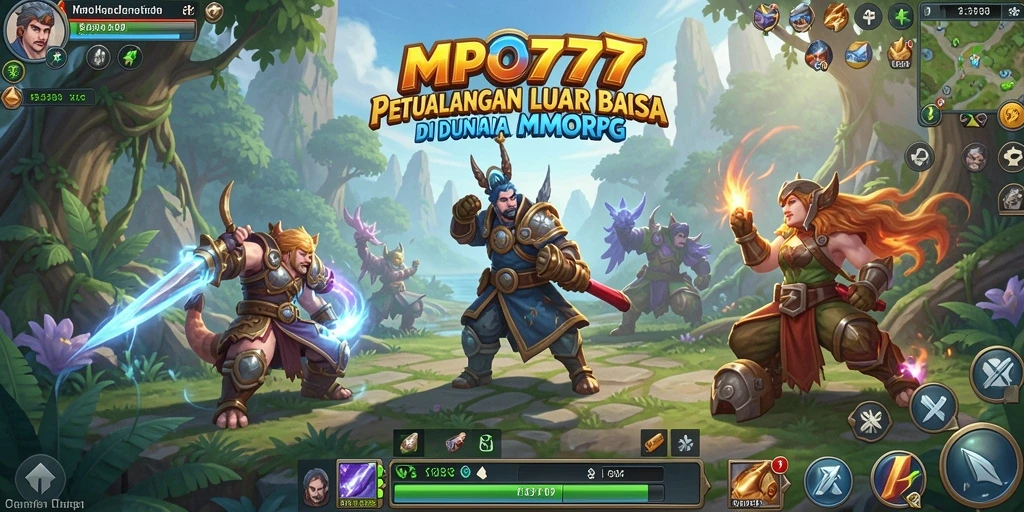 Tangkapan layar gameplay MPO777 menampilkan aksi seru dalam dunia MMORPG.