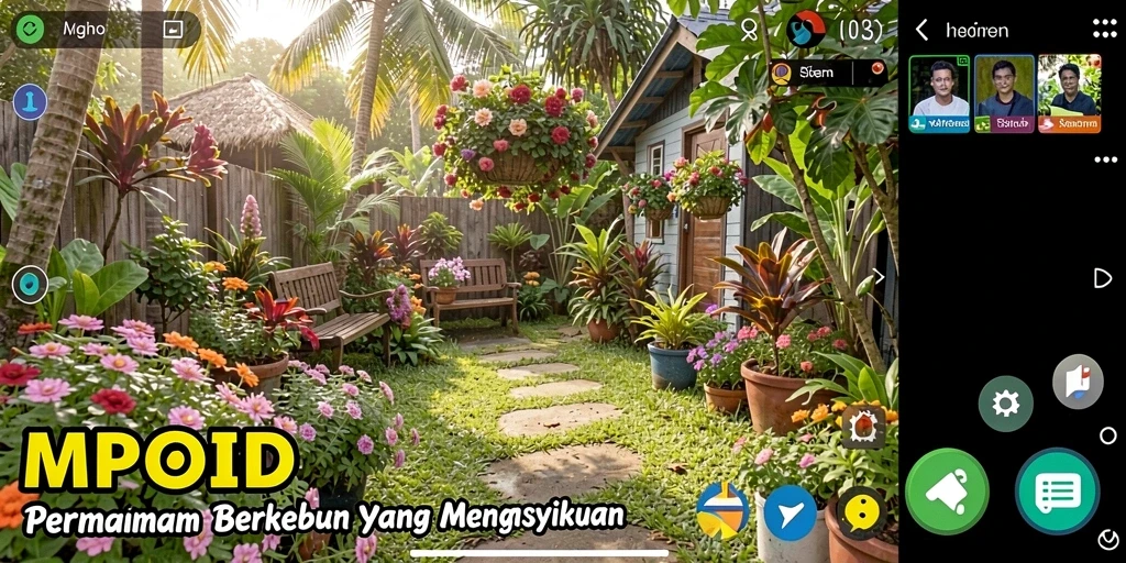 Screenshot MPOID menampilkan gameplay pertanian yang menyenangkan.