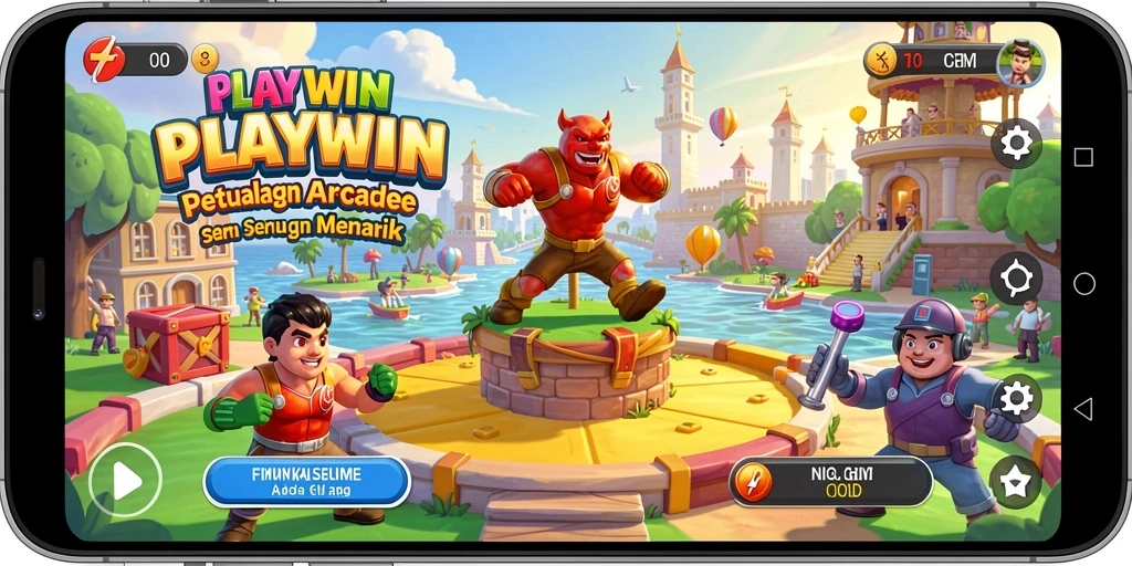 Tampilan gameplay menarik dari permainan Arcade PLAYWIN.