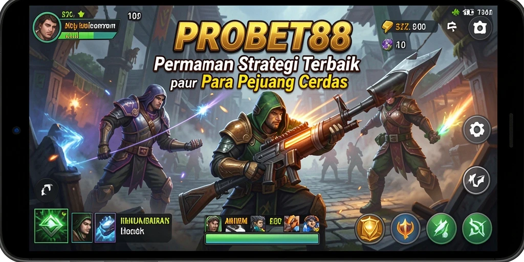 Tangkapan layar gameplay PROBET88 dengan pertempuran strategis yang menegangkan.