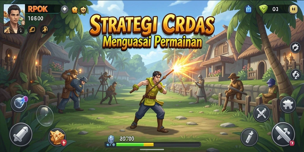 Tampilan gameplay RPOK dengan elemen strategi yang menarik.