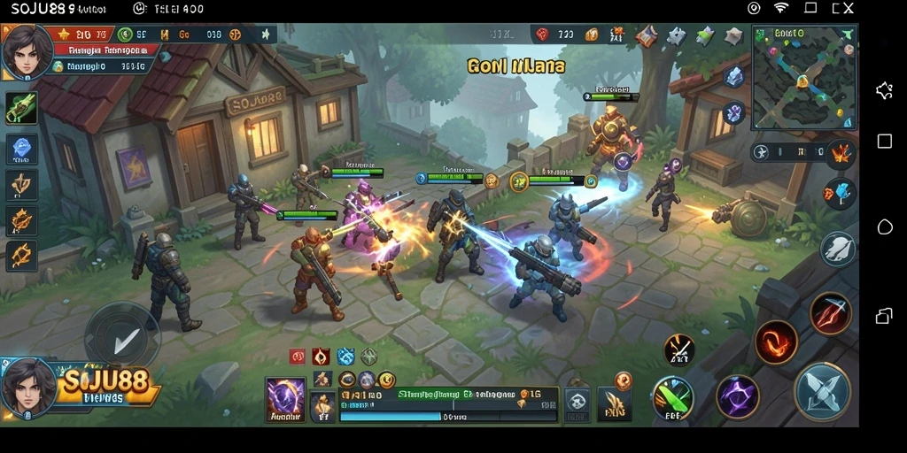 Tampilan gameplay SOJU88 yang memikat dengan elemen strategi.