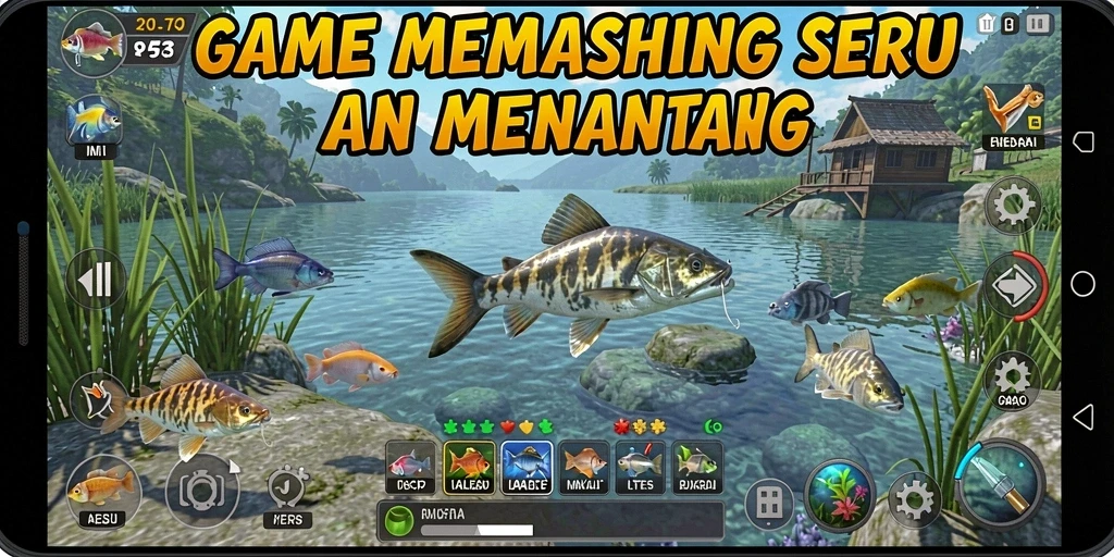 Tampilkan gameplay T6 dengan suasana memancing yang menakjubkan.
